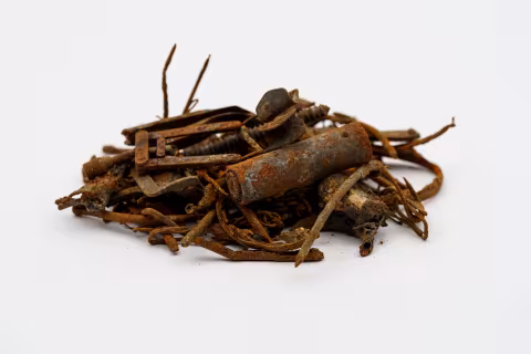 Ferrous metals recovered